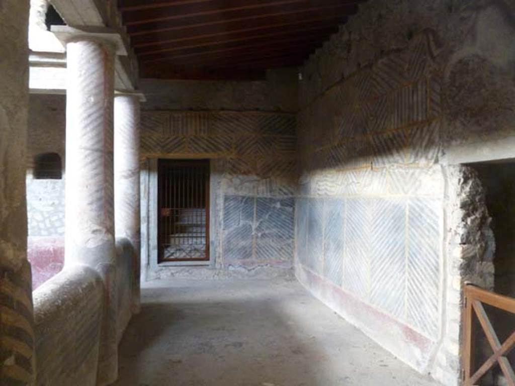 Oplontis, May 2011. Room 32, looking east along the south side of the internal peristyle. Photo courtesy of Michael Binns.

