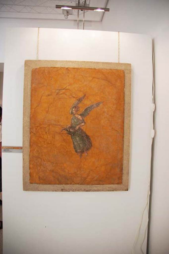 Gragnano, Villa rustica in Località Carmiano, Villa A. Room 6. Flying figure.
Stabiae Antiquarium, inventory number 63690.
Photo courtesy of Margaret Hicks.
