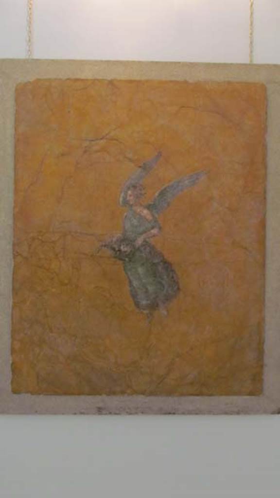 Gragnano, Villa rustica in Località Carmiano, Villa A. Room 6.
Winged flying figure. Stabiae Antiquarium, inventory number 63690.
Photo courtesy of Donna Dollings.

