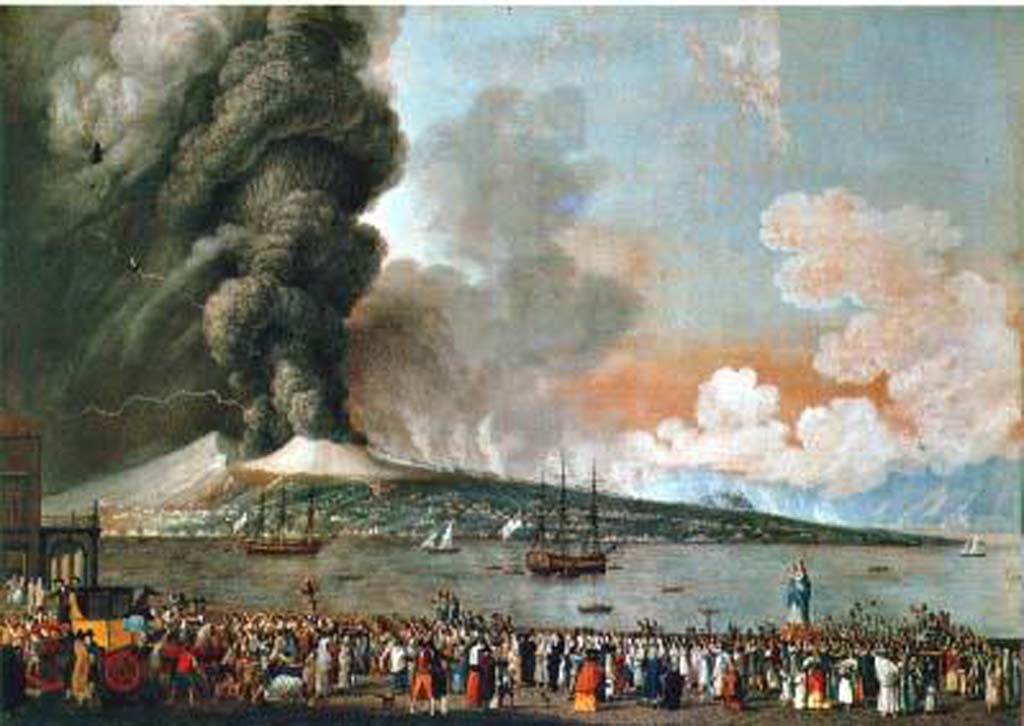 Vesuvius Eruption 1794 by Della Gatta.