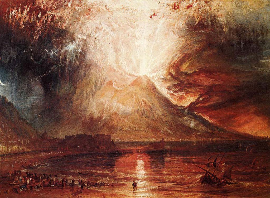 Vesuvius eruption 1822. 1880 drawing by Luigi Palmieri.
See Palmieri L., 1880. Il Vesuvio e la sua storia. Milano: Tipografia Faverio, fig. 14.
See book on E-RARA
