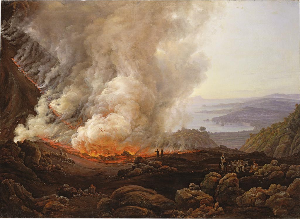 Vesuvius Eruption October 1822 from Naples by George Poulett Scrope.