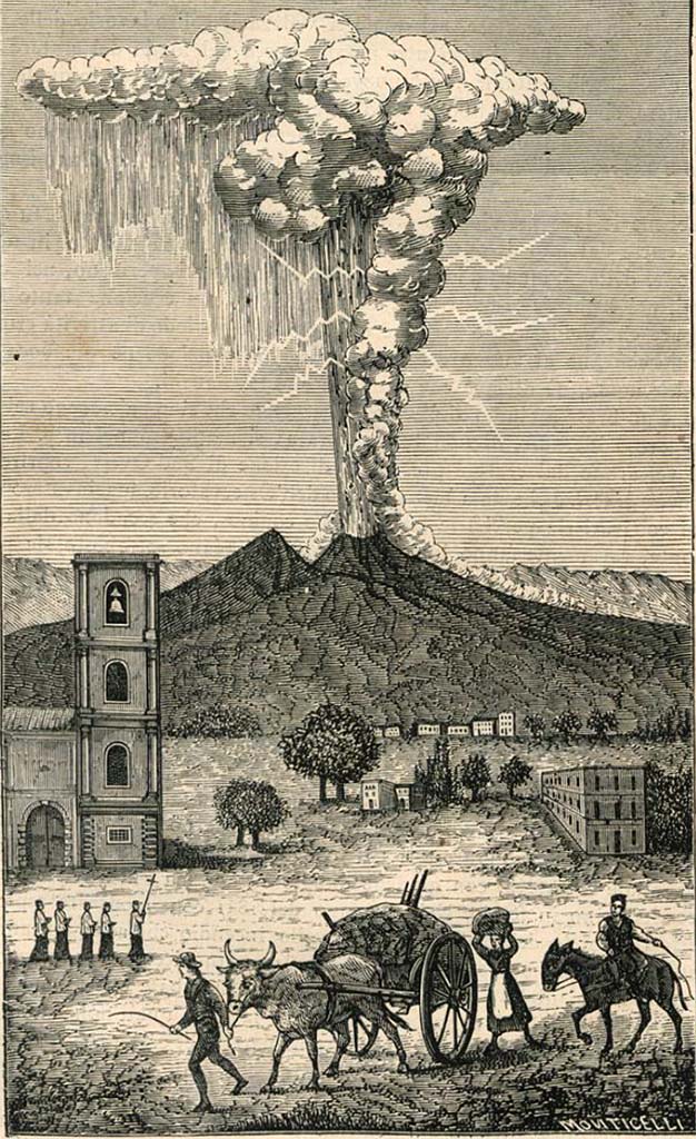 Vesuvius Eruption March 21 1828 by Michela de Vito.