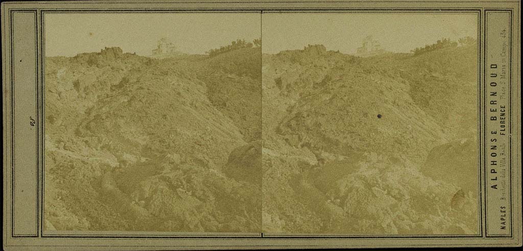 Vesuvius. 1865 eruption. Stereoview by Sommer and Behles. Photo courtesy of Rick Bauer.
S&B%20203