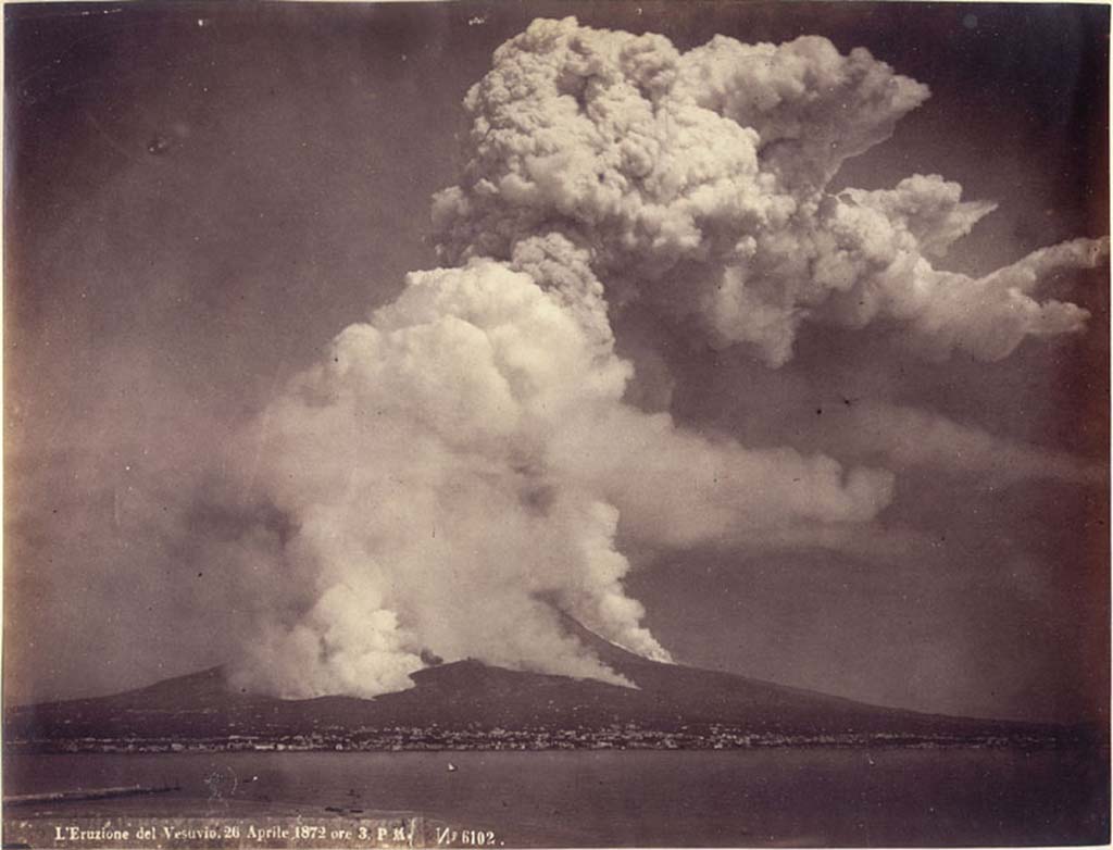 Vesuvius Eruption 1906. Vesuvius summit just before its eruption.