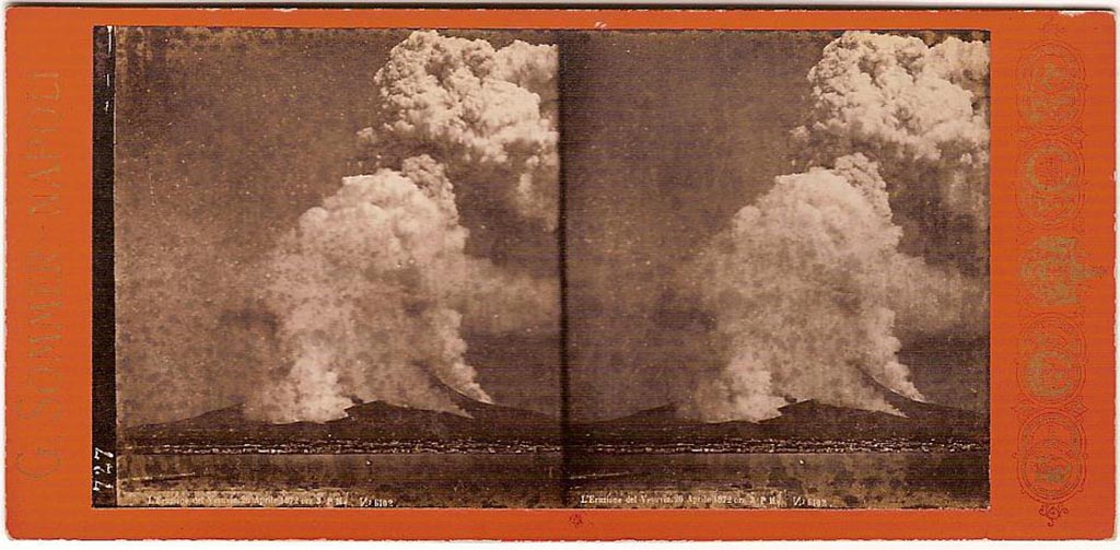 Vesuvius Eruption 1906 from Maurys New Elements Geography 1907.