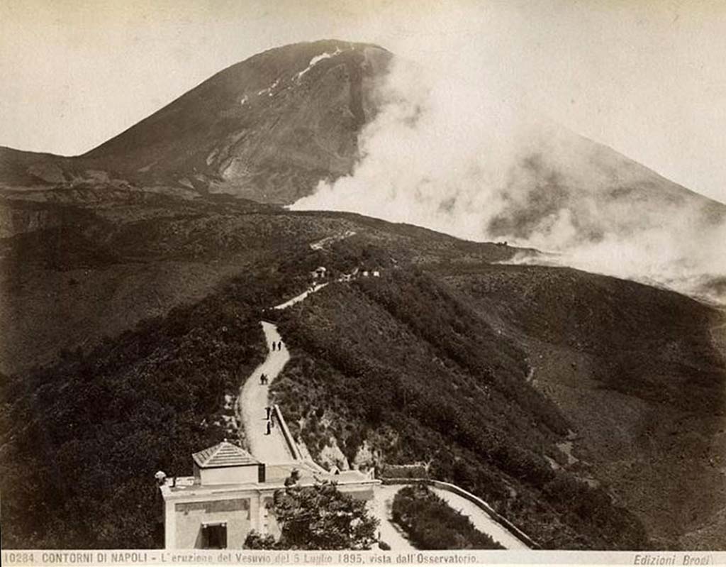 Vesuvius.1929 press photo. Vesuvius again in eruption - Lava threatens towns of Terzigno, Bosco and Trecase.
Photo courtesy of Rick Bauer.
On the rear of the photo it says
“Vesuvius again in eruption - Lava threatens towns.
Naples, Italy. Derzigno, Bosco, and Crecase, three towns on the side of Mt. Vesuvius, located with a mile of the central crater of the volcano, are reported as in the path of a towering wall of incandescent lava, that is pushing down Vesuvius side as a result of a new eruptive ……..”
