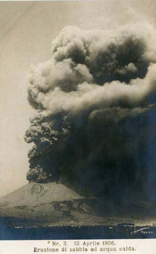 Vesuvius Eruption, 23rd March 1944. USAF 340th Bombardment Group B-25 Mitchell covered with ash from Eruption.