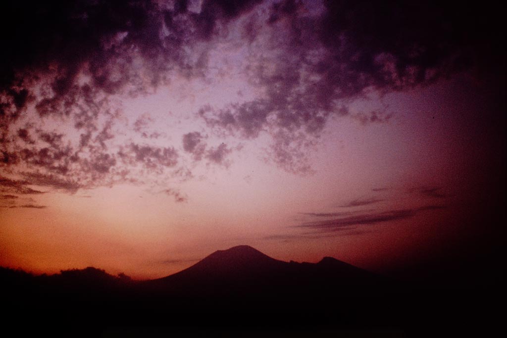 Vesuvius, August 27, 1904. Looking back to the summit which is still intact before the 1906 eruption. 
Photo courtesy of Rick Bauer.
