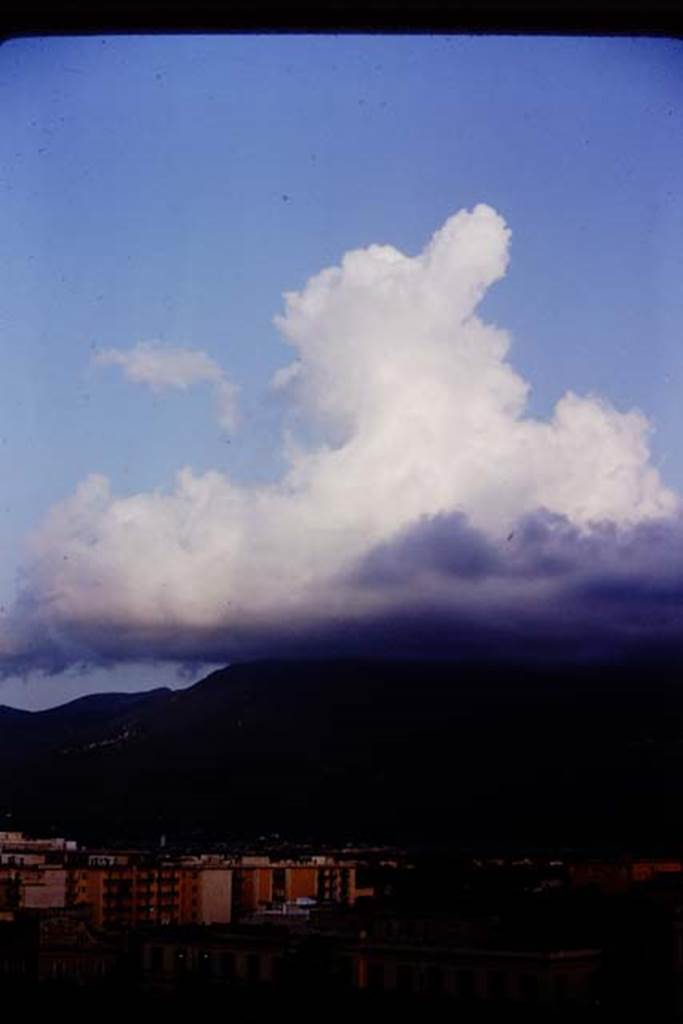 Vesuvius, looking north from near Insula Occidentalis, Pompeii. 1964. Photo by Stanley A. Jashemski.
Source: The Wilhelmina and Stanley A. Jashemski archive in the University of Maryland Library, Special Collections (See collection page) and made available under the Creative Commons Attribution-Non-commercial License v.4. See Licence and use details.
J64f2020
