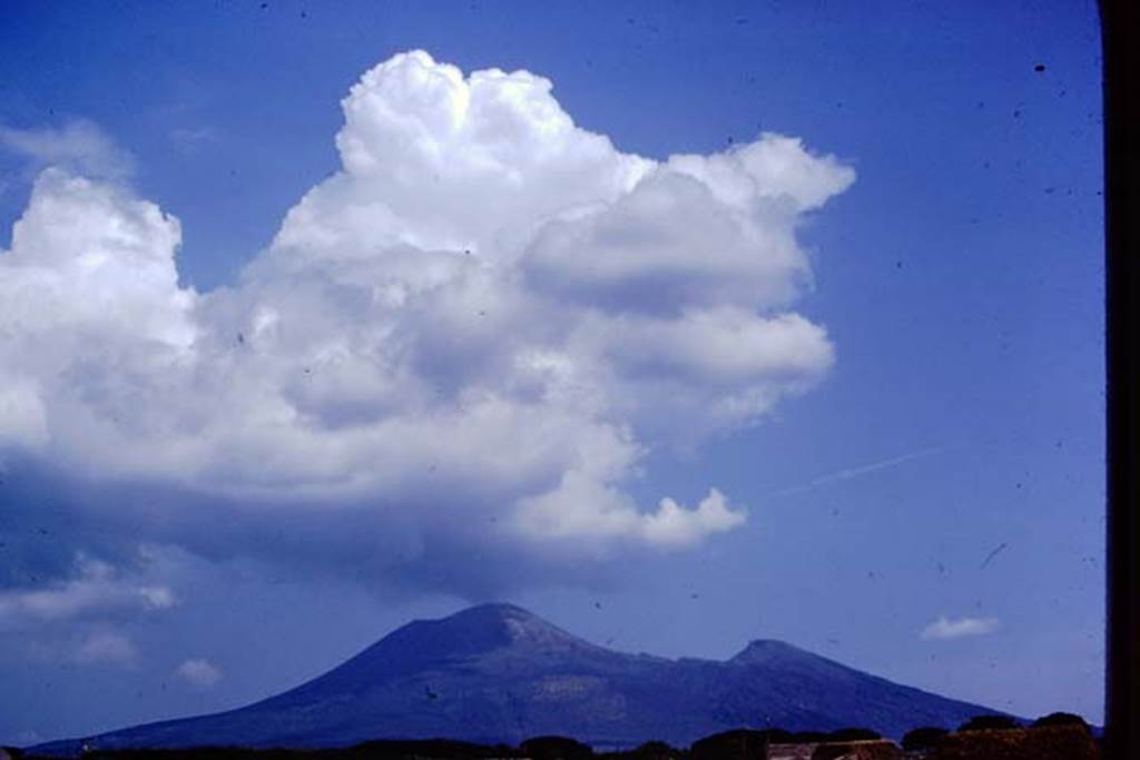 Looking towards Vesuvius from near Pompeii. 1964. Photo by Stanley A. Jashemski.
Source: The Wilhelmina and Stanley A. Jashemski archive in the University of Maryland Library, Special Collections (See collection page) and made available under the Creative Commons Attribution-Non-commercial License v.4. See Licence and use details.
J64f1996
